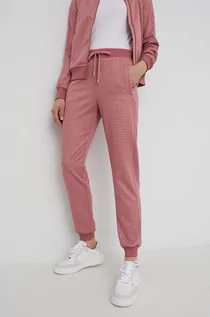 Spodnie damskie - Michael Kors MICHAEL MICHAEL spodnie dresowe damskie kolor różowy wzorzyste - grafika 1