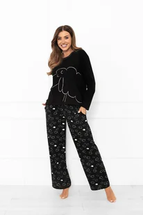 Piżama damska długi rękaw, długie spodnie Bonnie - Italian Fashion - Piżamy damskie - miniaturka - grafika 1
