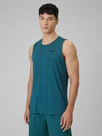 Koszulki sportowe męskie - 4F Koszulka treningowa regular szybkoschnąca męska - czerwona XXL - miniaturka - grafika 1