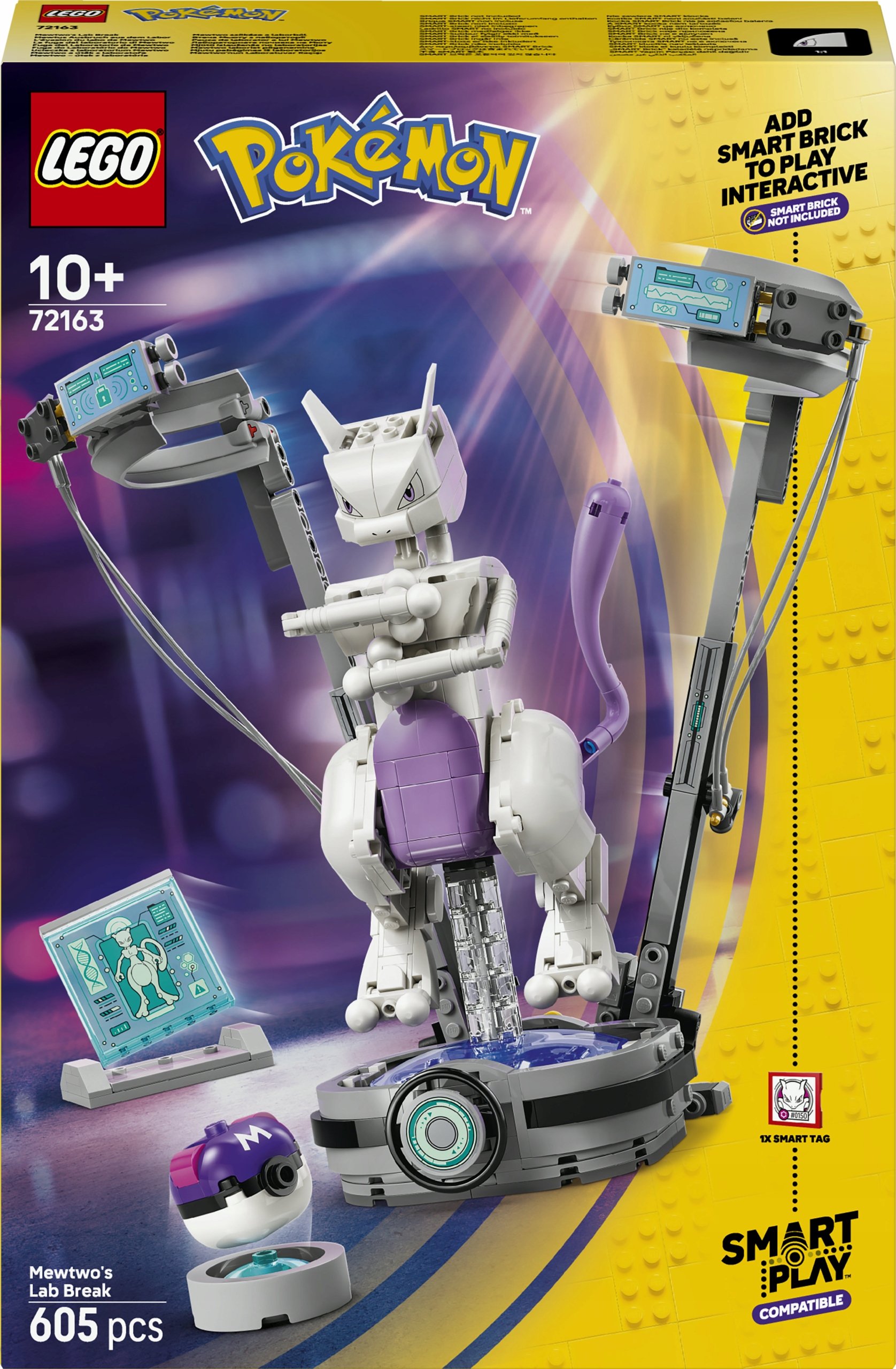 Lego Pokémon Smart Play: Ucieczka z laboratorium Mewtwo 72163