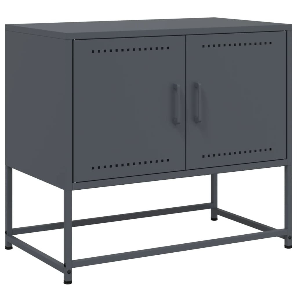 vidaXL szafka pod telewizor antracyt 68,5x39x60,5 cm stal