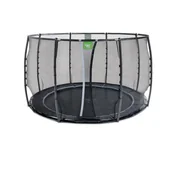 Trampoliny - Exit Trampolina naziemna Dynamic ø305cm z siatką zabezpieczającą - miniaturka - grafika 1