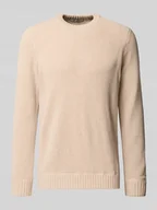 Swetry męskie - Sweter z dzianiny o kroju regular fit z okrągłym dekoltem model ‘ETHAN’ - miniaturka - grafika 1