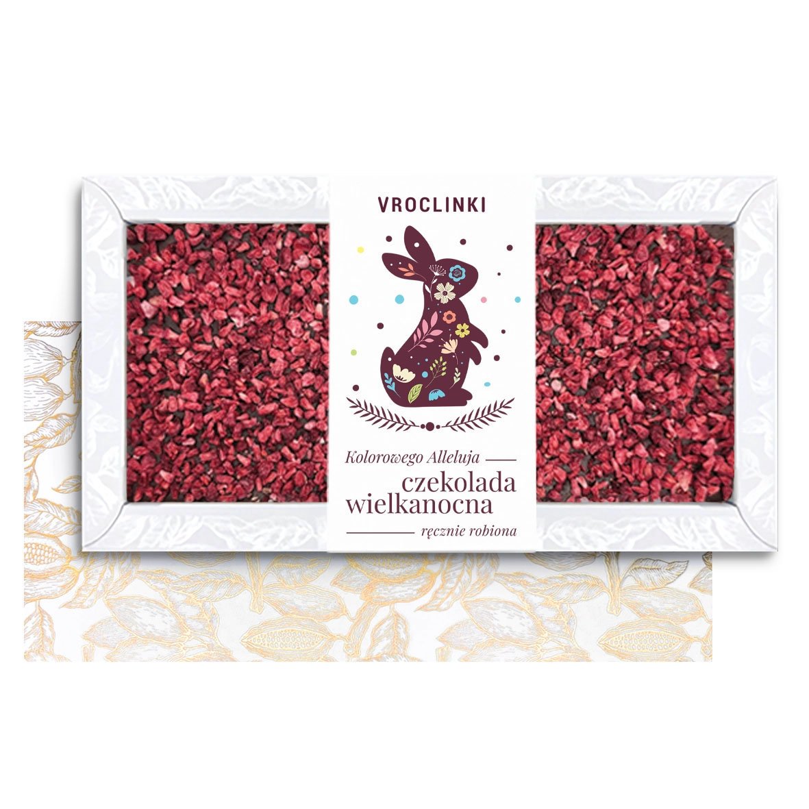 Czekolada Deserowa z Malinami na Wielkanoc (80g)