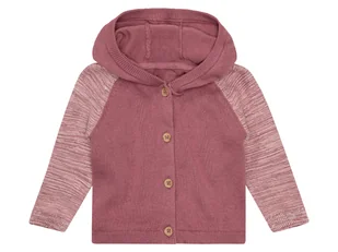 lupilu® Sweterek niemowlęcy dla dziewczynki z biobawełny (50/56, Różowy) - Bluzy i sweterki niemowlęce - miniaturka - grafika 1