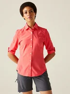 Koszulki sportowe damskie - Regatta Koszula funkcyjna "Kinnis" w kolorze pomarańczowym - miniaturka - grafika 1