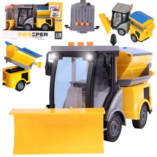 Auto Ciężarówka Pług Piaskarka Uliczna Dźwięk Led U550 - Modele do sklejania - miniaturka - grafika 1