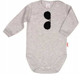 BODY NAPIS nadruk PRZYCIEMNIANE OKULARY r 80 KLEKLE - Body dla niemowląt - miniaturka - grafika 1