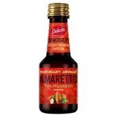 Dodatki do ciast w płynie, aromaty - Delecta Amaretto naturalny aromat Premium 30 ml - miniaturka - grafika 1