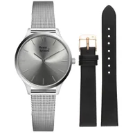 Zegarki damskie - Zegarek Damski Pierre Ricaud P22045.5163QB-SET srebrny - miniaturka - grafika 1