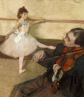 Plakaty - Galeria Plakatu, Plakat, The Dance Lesson, Edgar Degas, 70x100 cm - miniaturka - grafika 1