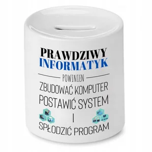 Skarbonka Dla Chemika na Urodziny na Prezent z Nadrukiem ze Zdjęciem + Opakowanie na prezent (wzór 03) - Skarbonki - miniaturka - grafika 1