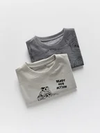 Bluzki dla niemowląt - Reserved - Longsleeve Psi Patrol 2 pack - jasnoszary - miniaturka - grafika 1