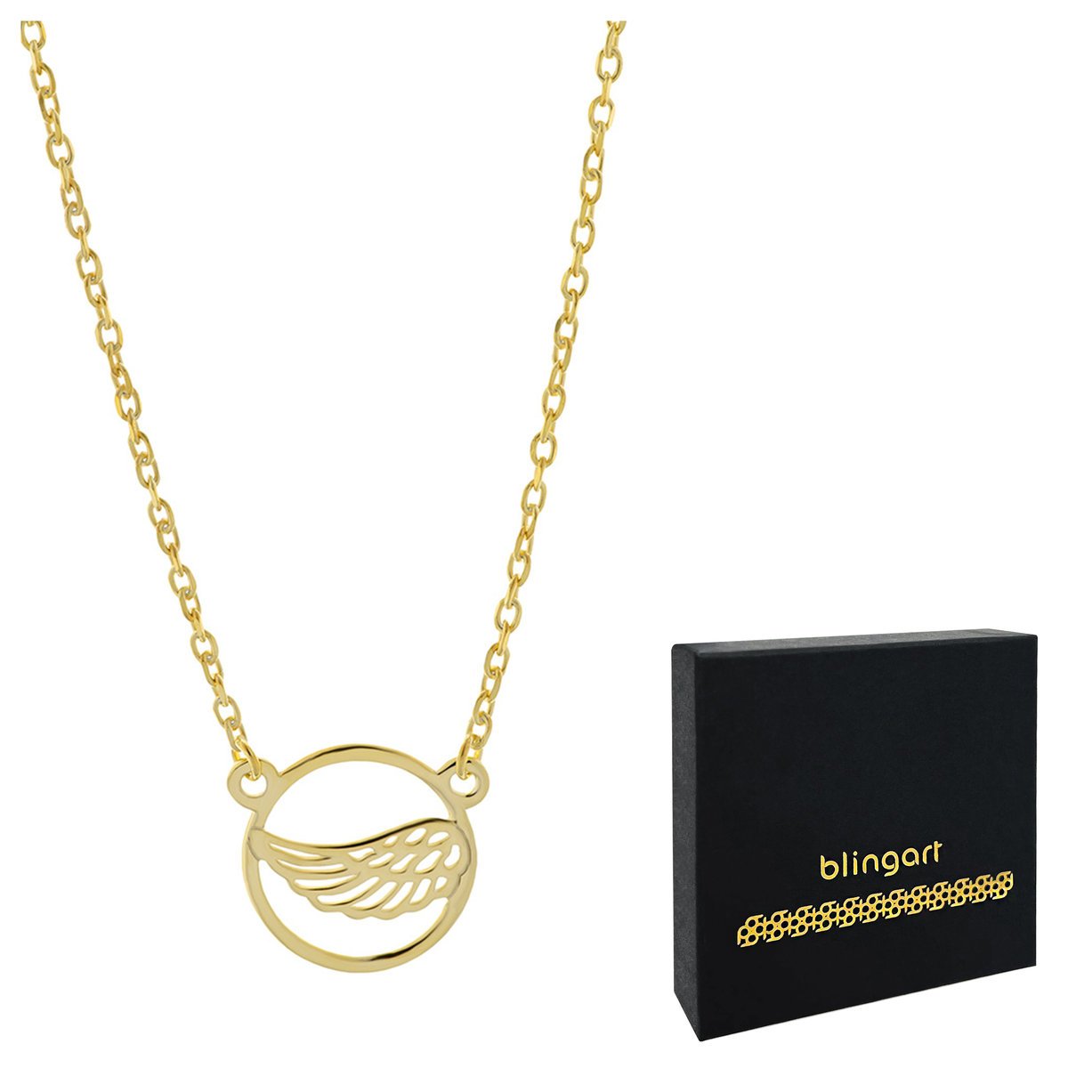 Łańcuszek celebrytka damska SKRZYDŁO ANIOŁA