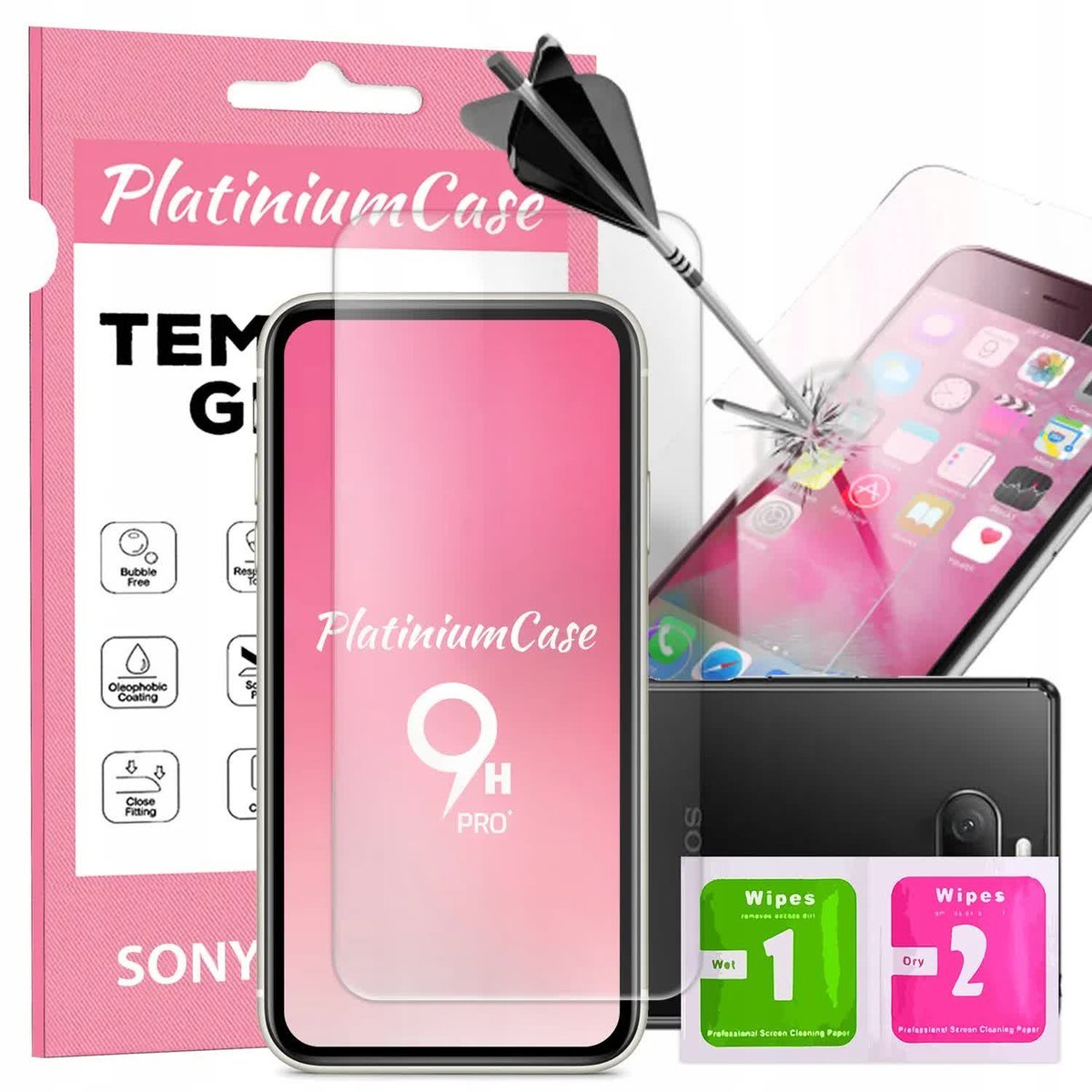 Szkło hartowane 9H szybka do SONY XPERIA 8 LITE