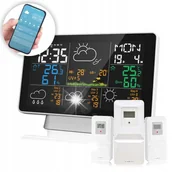 Stacje pogodowe - STACJA POGODOWA WIFI SMART UV hPa FAZY KSIĘŻYCA 3 CZUJNIKI METEOROLOGICZNA - miniaturka - grafika 1