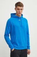 Bluzy męskie - Under Armour bluza męska kolor niebieski z kapturem gładka - miniaturka - grafika 1