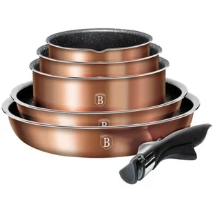 Berlinger Haus ZESTAW GARNKÓW TYTANOWYCH COPPER METALLIC LINE BH-1591 BH-1591 - Zestawy garnków i patelni - miniaturka - grafika 1