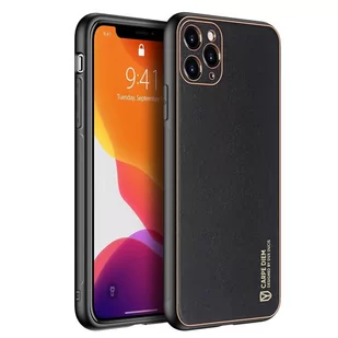 Dux Ducis Yolo eleganckie etui pokrowiec ze skóry ekologicznej iPhone 12 Pro czarny - Etui i futerały do telefonów - miniaturka - grafika 1
