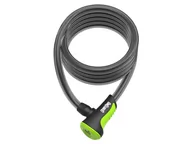 Zabezpieczenia do roweru - Onguard Zapięcie rowerowe NEON 8156GR Linka - 12mm 180cm - uchwyt + 2 x Klucze z kodem zielone (NEW) A-ONG-8156GR - miniaturka - grafika 1
