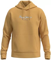 Bluzy męskie - Pepe Jeans Męska bluza z kapturem Edward, błyszcząca, XXL, Błyszczący - miniaturka - grafika 1