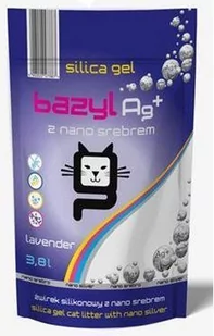 Bazyl Bazyl Ag+ Silica gel Lawenda 3,8L - Żwirek dla kotów - miniaturka - grafika 1