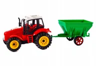 Samochody i pojazdy dla dzieci - Traktor Farmera Z Przyczepą Rolnik Różne Kolory - miniaturka - grafika 1