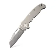 Noże - Nóż składany Demko Knives AD20.5 Shark Foot 3V Shark Lock Smooth Titanium - miniaturka - grafika 1