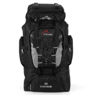 Torebki damskie - Plecak alpinistyczny 80L dla mężczyzn i kobiet Plecak rowerowy dla mężczyzn Damski plecak sportowy Plecak podróżny rekreacyjny Czarny - miniaturka - grafika 1