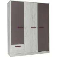 Szafy - Szafa 3-drzwiowa R03 Rest Maridex Popiel, Dąb Craft Biały Kolor 03 - miniaturka - grafika 1