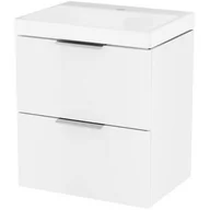 Szafki łazienkowe - Excellent Blanko szafka 50 cm podumywalkowa wisząca biały połysk MLEX.6301.490.WH - miniaturka - grafika 1