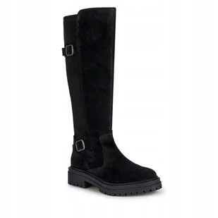 GEOX IRIDEA KOZAKI DAMSKIE SKÓRZANE CZARNE 38 Ż5C - Kozaki damskie - miniaturka - grafika 1