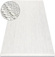 Dywany - Dywan NANO EN14A Romby, pętelkowy, płasko tkany biały 140x190 cm - miniaturka - grafika 1