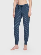 Piżamy damskie - Triumph Spodnie piżamowe Mix & Match 10209561 Niebieski Regular Fit - miniaturka - grafika 1