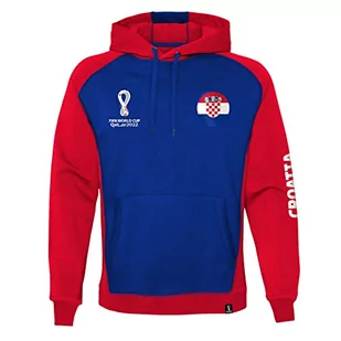 FIFA Męska bluza z kapturem Official World Cup 2022, męska, Chorwacja, XL, czerwona, Extra, czerwony, XL - Bluzy męskie - miniaturka - grafika 1