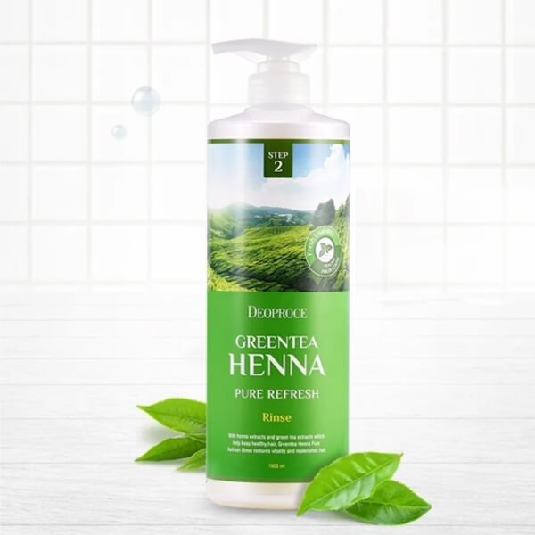 Odżywka do włosów z ekstraktem z zielonej herbaty i henny Deoproce 1000 ml