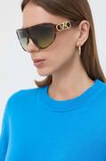 Okulary przeciwsłoneczne - Michael Kors okulary przeciwsłoneczne damskie kolor brązowy - miniaturka - grafika 1