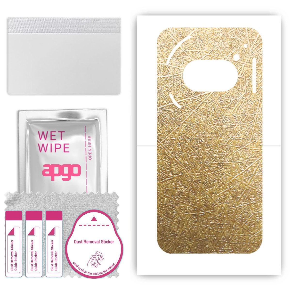 Folia naklejka skórka strukturalna na TYŁ do Nothing Phone (2a) - Tkanina Włókno - apgo SKINS