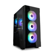 Obudowy komputerowe - Obudowa I3 Neo TG Mid Tower RGB 4xwentylator, czarna - miniaturka - grafika 1