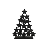 Ozdoby bożonarodzeniowe - Figurka drewniana choinka 24,5 x 31 cm czarna - miniaturka - grafika 1
