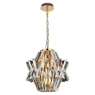 Lampy sufitowe - Żyrandol CROWN GOLD 4xE14 - miniaturka - grafika 1