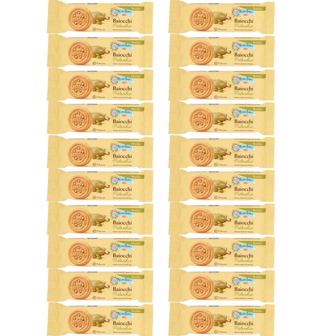 Ciastka Baiocchi al Pistacchio 20 x 28g- Mulino Bianco