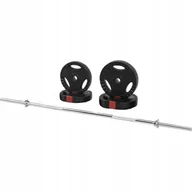 Sztangi - Sztanga 40 kg: gryf prosty + obciążenia bitumiczne TZ-100060-B40 - miniaturka - grafika 1