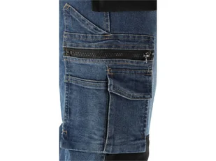 SPODNIE ROBOCZE MONTERSKIE STRETCH JEANS DARK BLUE ROZM. M - Odzież robocza - miniaturka - grafika 11