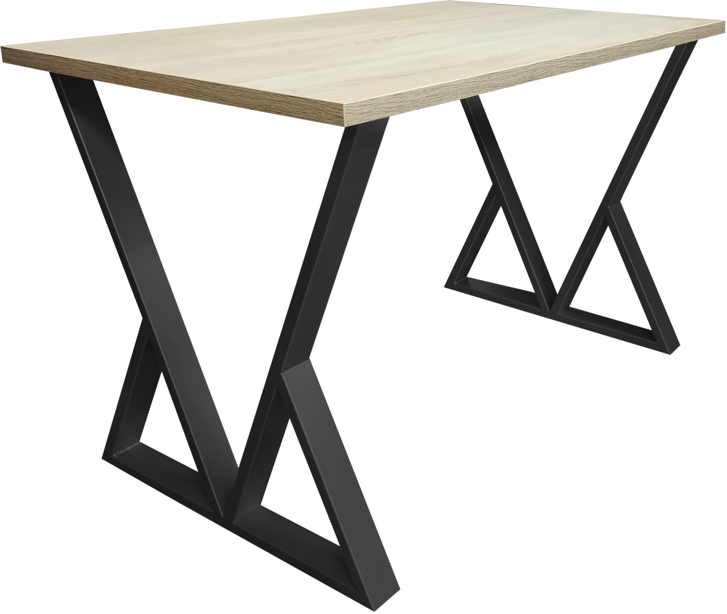 Stół do salonu kuchni 70x120x28 LOFT V czarny Dąb Sonoma