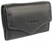 Portfele - Portfel Damski Skórzany CAVALDI 205-NPC Czarny Skóra Licowa 13,5 x 9 x 4 [cm] - miniaturka - grafika 1