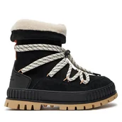 Botki damskie - Trapery Palladium PALLASHOCK HIVER 94349-008-M Czarny - miniaturka - grafika 1