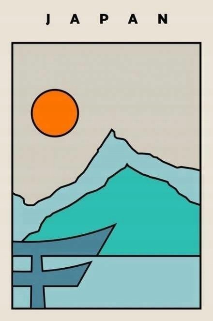 PODKŁADKA POD MYSZ Z Nadrukiem 22x18 cm Japonia Vintage ART Tekst Prezent