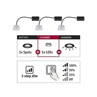 Oprawy, klosze i abażury - Paulmann Choose Coin 3-Step-dim 100° 2 700 K 3szt. - miniaturka - grafika 1