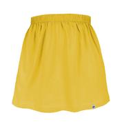 Spódnice - Żółta spódniczka dziecięca spódnica dla dziewczynki gładka 104/110 - miniaturka - grafika 1